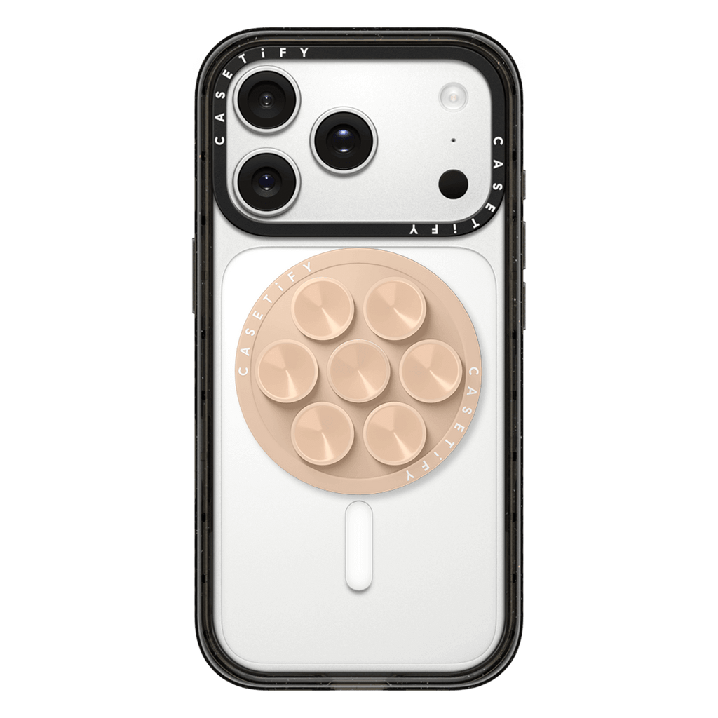 Snappy Snap & Stick Grip Stand MagSafe Compatible - Oat | Image 1