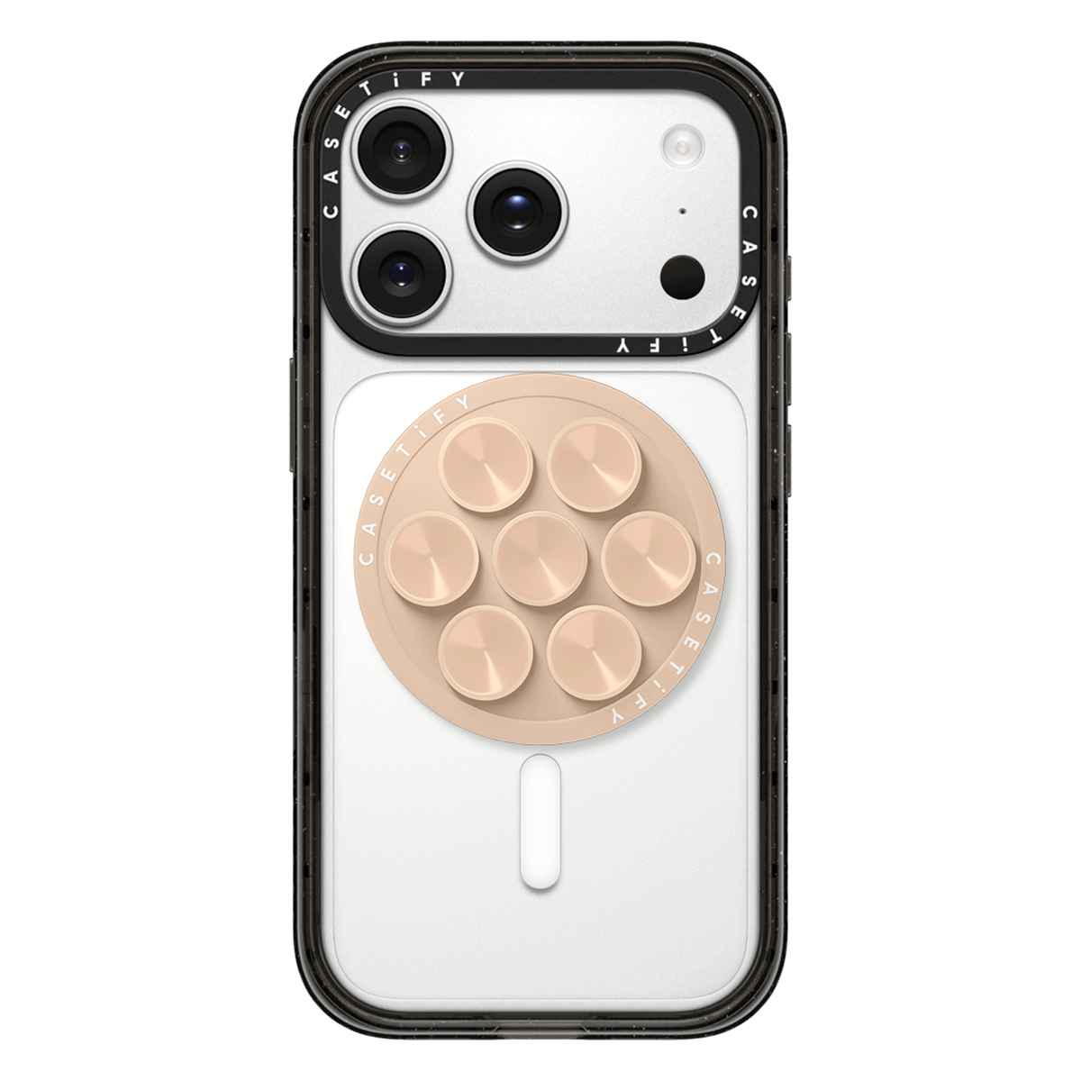 Snappy Snap & Stick Grip Stand MagSafe Compatible - Oat | Image 1
