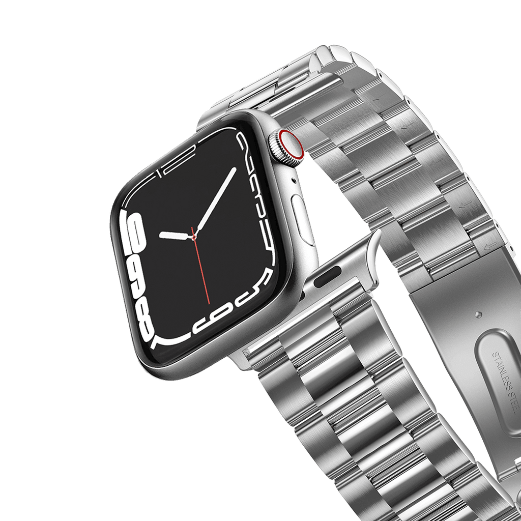 Stainless Steel 3-Link Band 45mm (Series 7-9) - Silver | Image 1