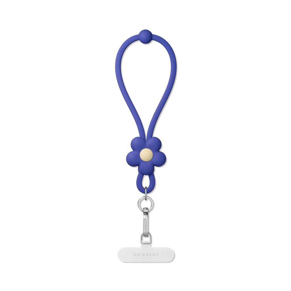 Adjustable Jelly Wristlet - Ultraviolet Blue