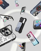 Little Twin Stars 50th Anniversary Sticker Magsafe Grip Stand | Snappy Grip Stand / Snappy Mirror Grip Stand MagSafe Compatible / Silver | Image 6
