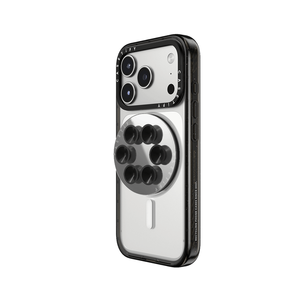 Snappy Snap & Stick Mirror Grip Stand Magsafe Compatible - Black
