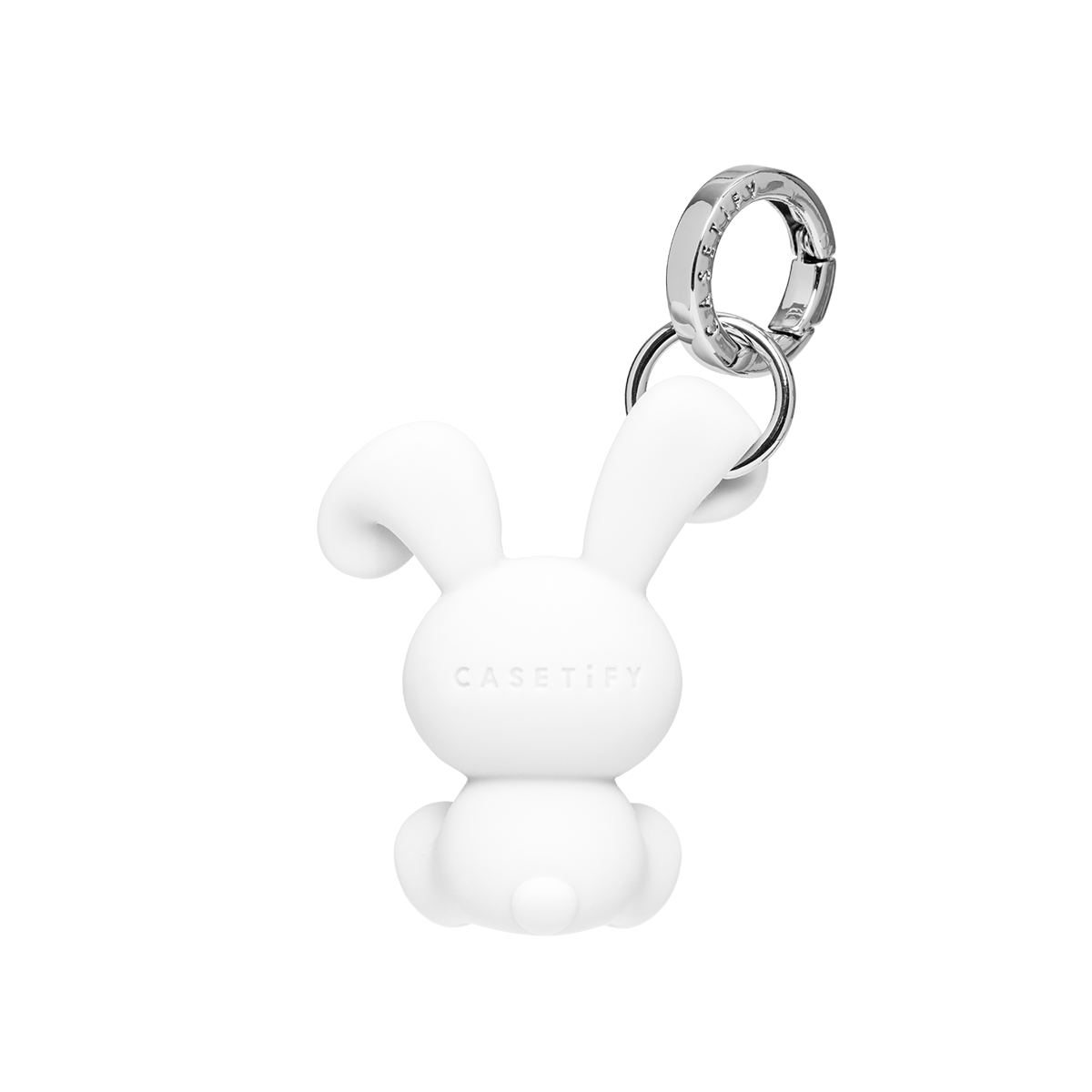 Charm Keychain - Bunny - White