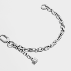 Chain Bag Charm - Shiny Silver