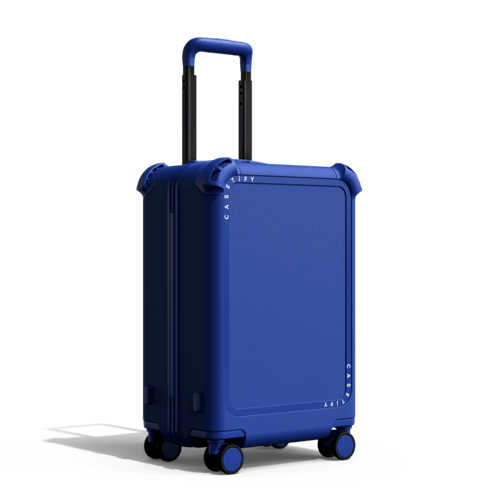 Winter Wonderland | 21" Carry-On Suitcase / Bounce Suitcase / Cobalt Blue | Image 4