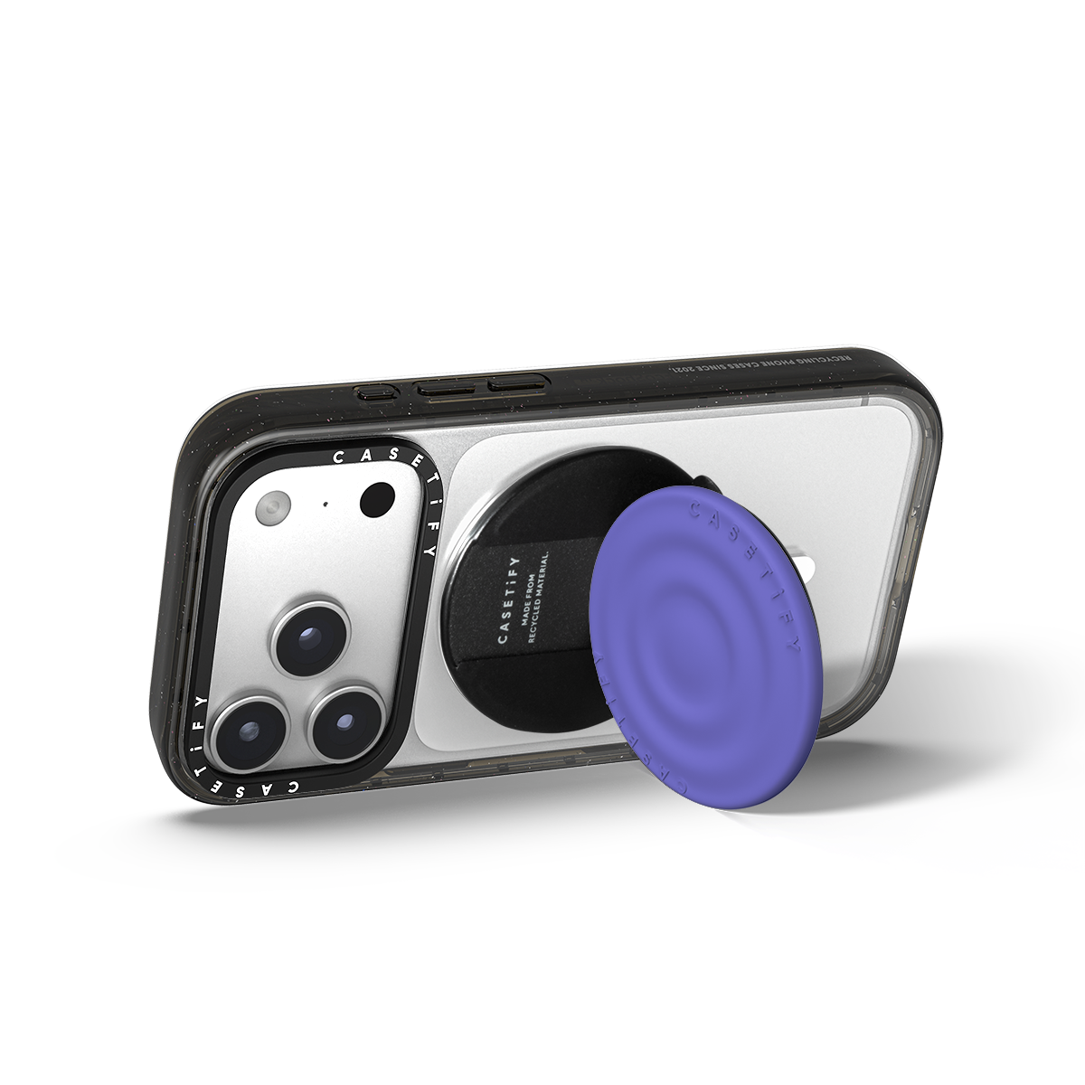 Snappy Ripple Grip Stand MagSafe Compatible - Ultraviolet Blue