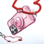 Little Twin Stars 50th Anniversary Sticker Snappy Grip Holder | Snappy Grip Holder / Snappy Grip Holder MagSafe Compatible / Pink | Image 5