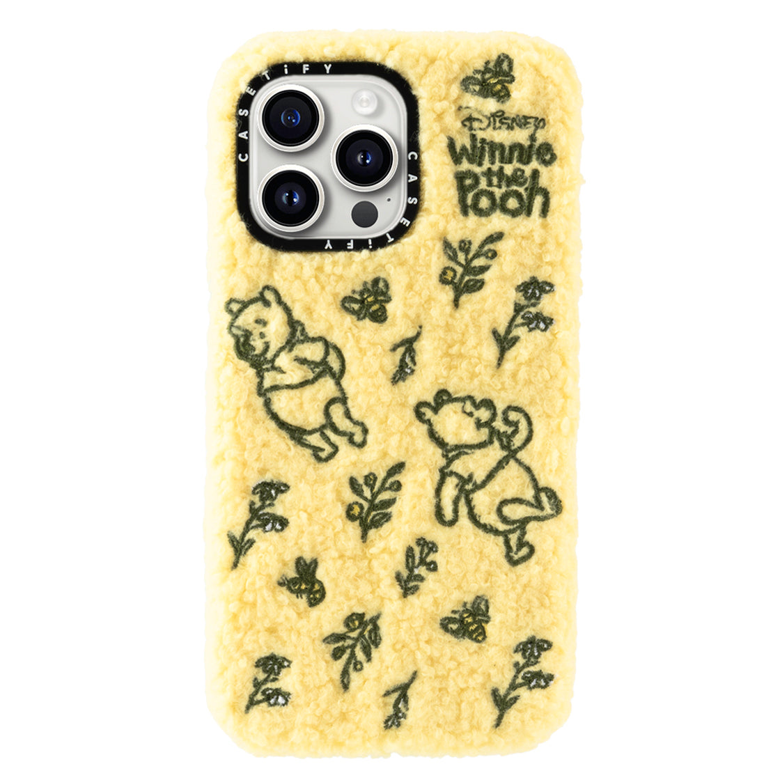 Winnie the Pooh Teddy Tossed Floral Plush Case - iPhone 15 Pro Max | Image 1