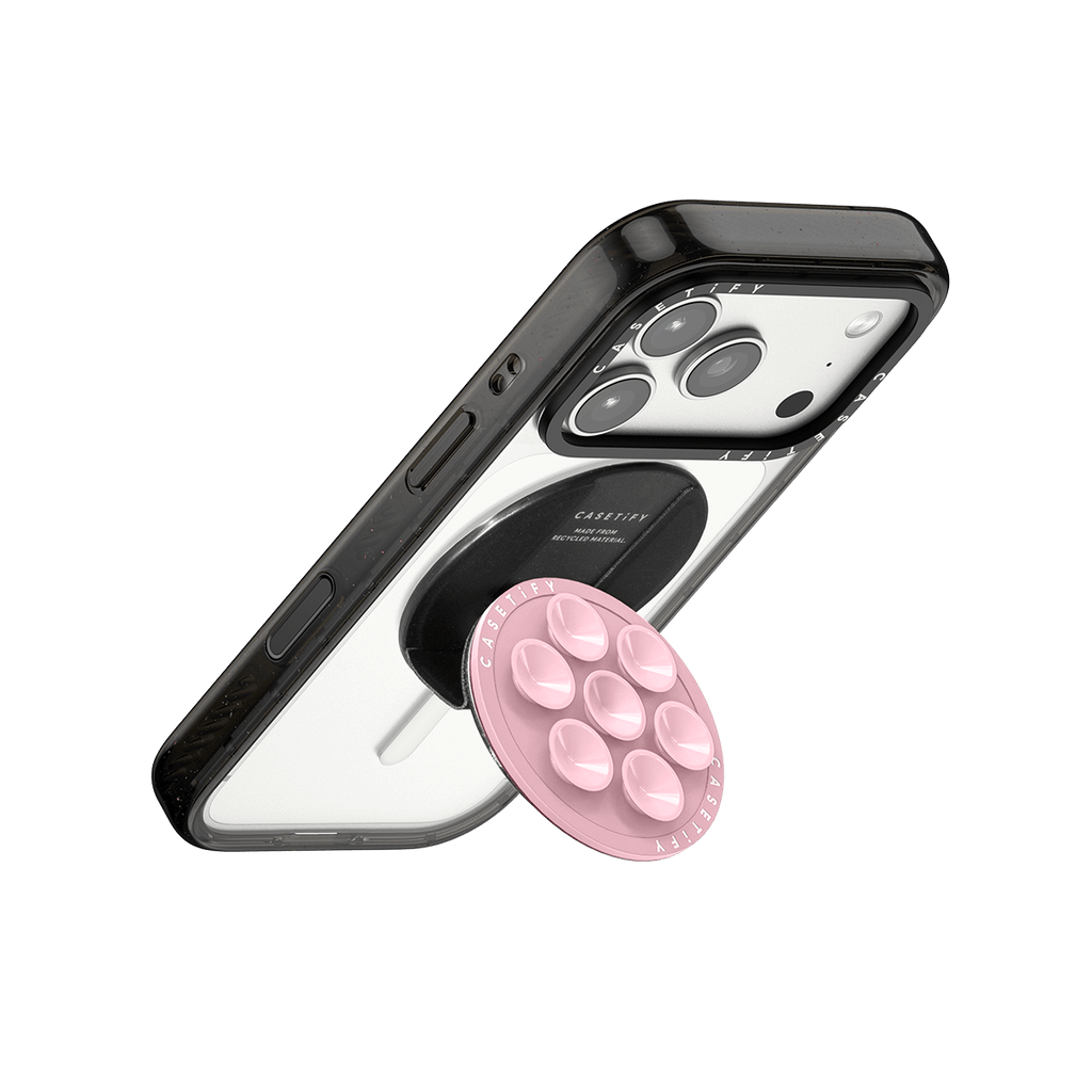 Snappy Snap & Stick Grip Stand MagSafe Compatible - Pink