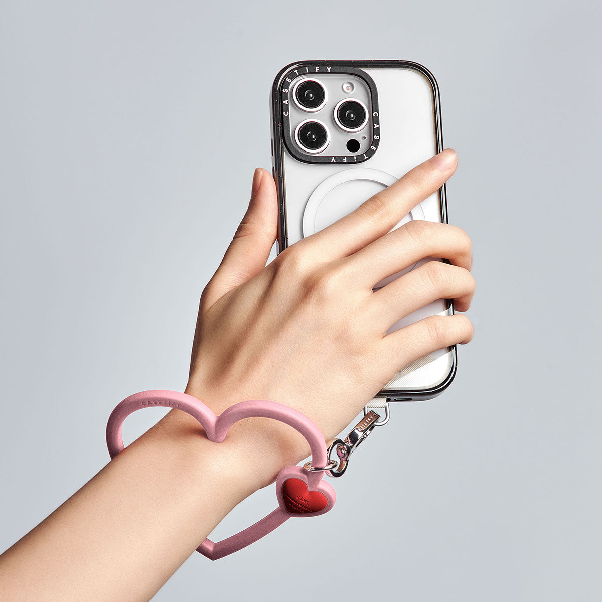 Heart Phone Wristlet - Pink Passion