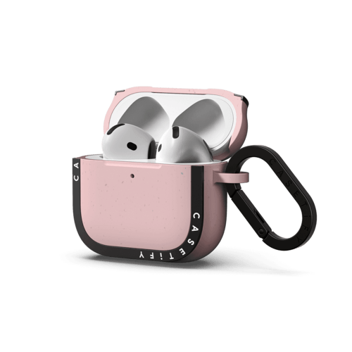 Cheetah + bird by Arual | AirPods 4 & 5 / Earbuds Bounce Case / Primrose Pink | Image 2