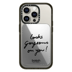 ba&sh Special Set - iPhone 16 Pro Max MagSafe Mirror Case + Snappy Cardholder Stand + Earbuds Pouch