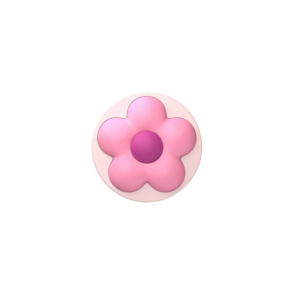 Snappy Flower Grip Stand - Pink Puffy Flower