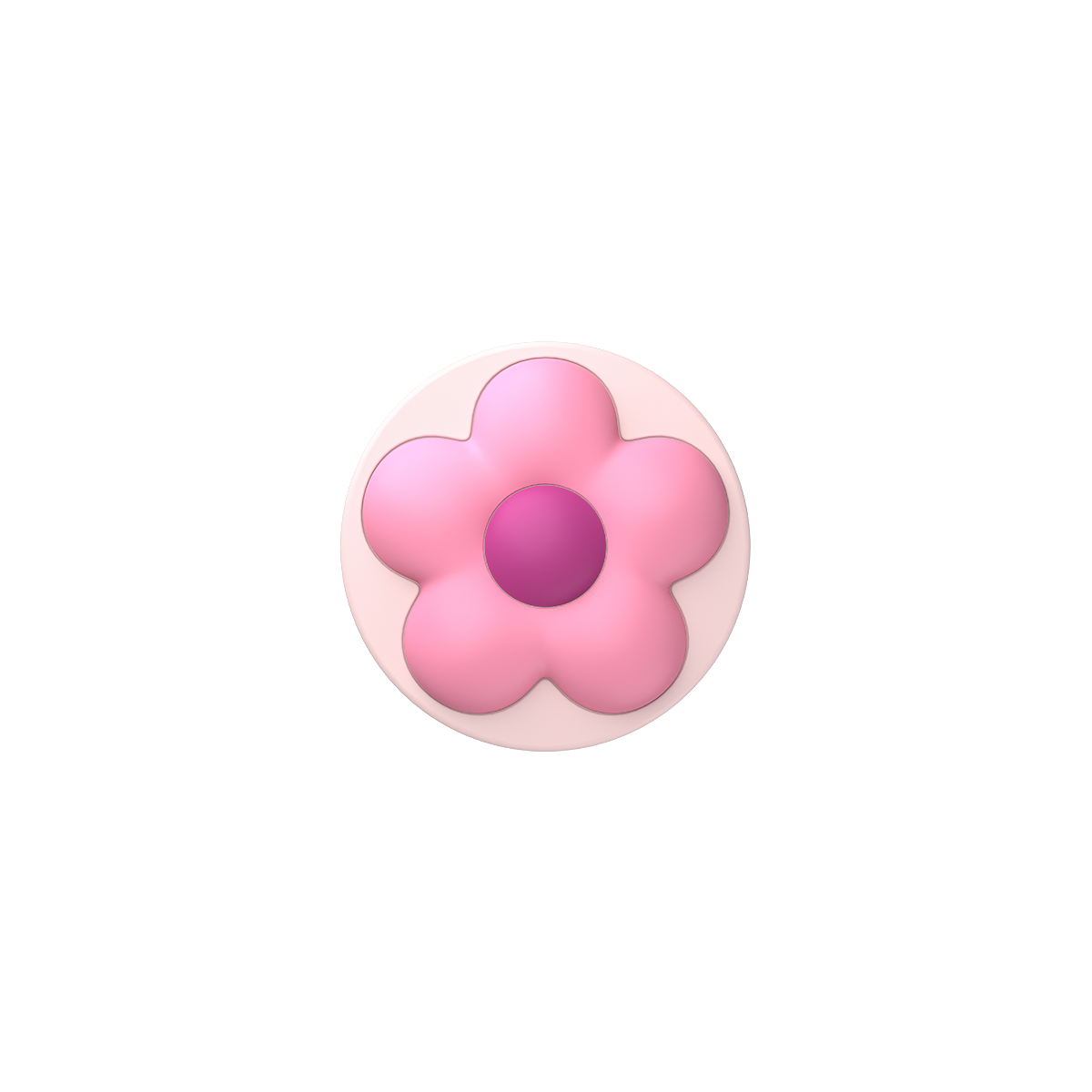 Snappy Flower Grip Stand - Pink Puffy Flower