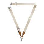 2-in-1 Utility Lanyard with Leather Earbuds - Ecru/tan - AirPods Pro 2