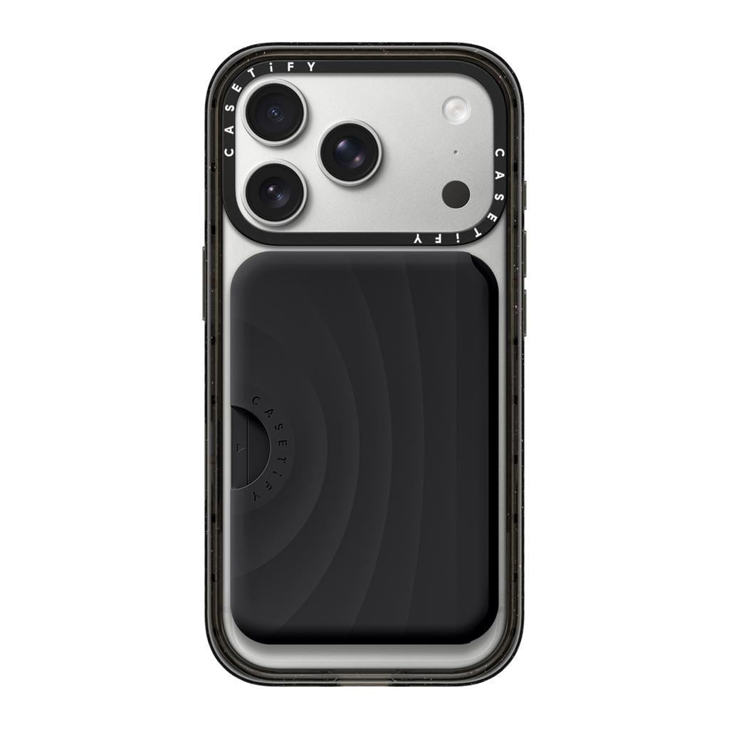 Snappy Ripple Wallet MagSafe Compatible - Black | Image 1