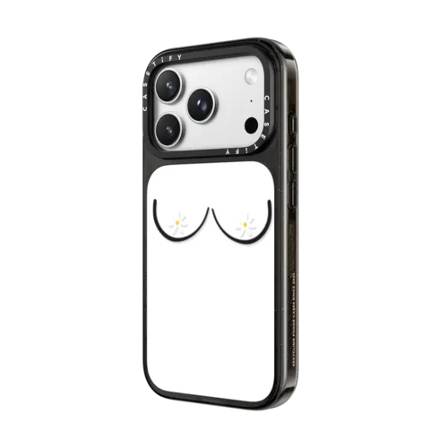 Boobies Daisies | iPhone 18 Pro Max / Impact Case MagSafe Compatible - Glossy / Glossy Black | Image 2