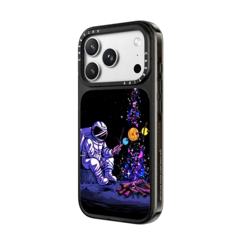 Moon Camping | iPhone 18 Pro Max / Impact Case MagSafe Compatible - Glossy / Glossy Black | Image 2