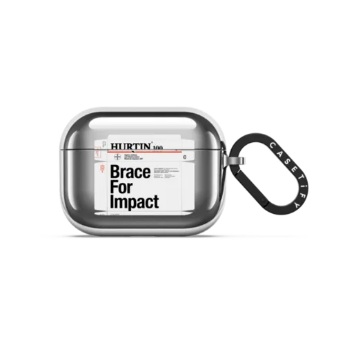 Brace For Impact | AirPods Pro 3 / Earbuds Mirror Case / Silver | Image 1