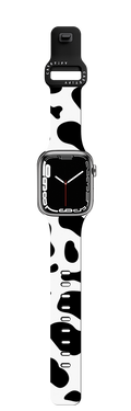 COW PRINT | Apple Watch Series 7-9 (45mm) / Impact Band / Black | Image 1