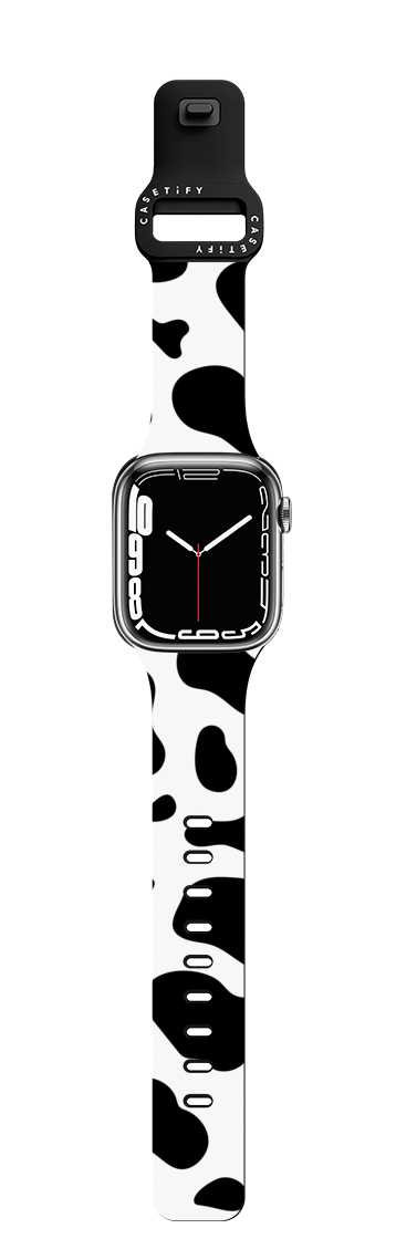 COW PRINT | Apple Watch Series 7-9 (45mm) / Impact Band / Black | Image 1