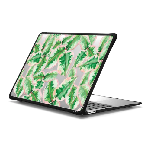 Leafy Green Macbook Case | MacBook Air 13-inch (M1 / Intel) / MacBook Impact Case / Black | Image 1