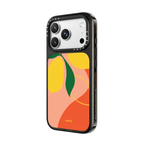 Lemons by Poketo | iPhone 18 Pro Max / Impact Case MagSafe Compatible - Glossy / Glossy Black | Image 2
