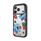 BLUE FLOWER BOMB IPHONE CASE BY SUE TSAI | iPhone 17 Pro Max / Impact Case MagSafe Compatible / Black | Image 2