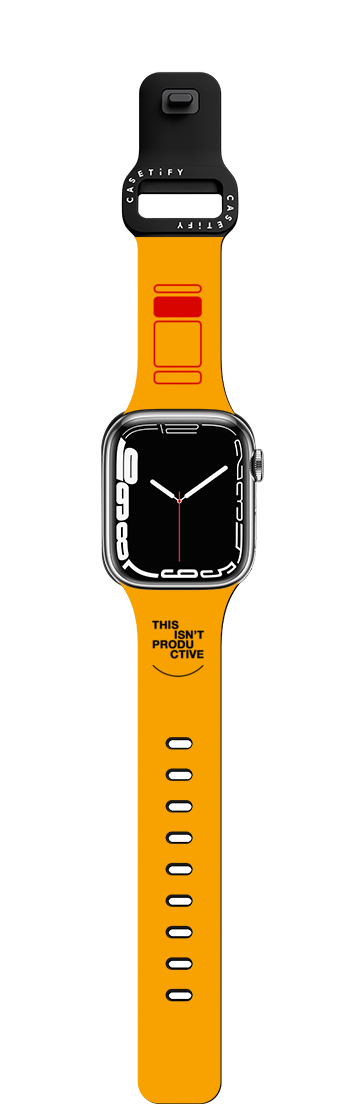 PROCRASTINATING | Apple Watch Series 7-9 (45mm) / Impact Band / Black | Image 1