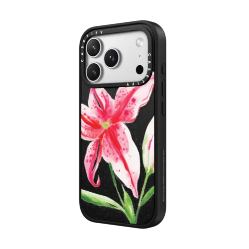 Stargazer Lily | iPhone 17 Pro Max / Impact Case MagSafe Compatible / Matte Black | Image 2
