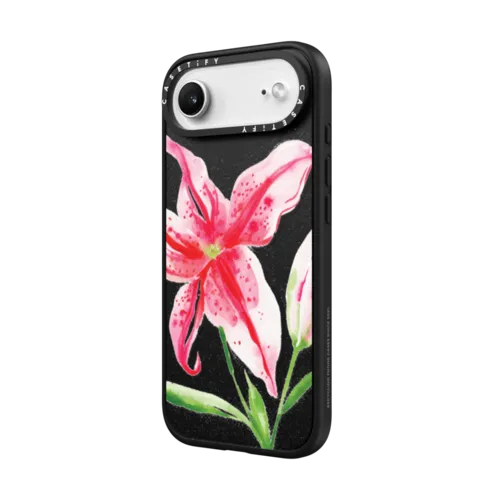 Stargazer Lily | iPhone Air / Impact Case MagSafe Compatible / Matte Black | Image 2