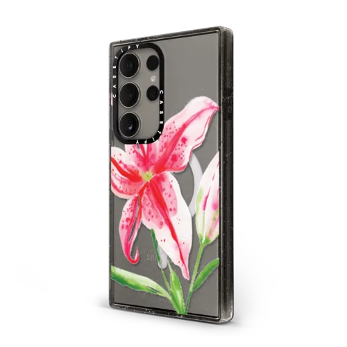 Stargazer Lily | Galaxy S24 Ultra / Impact Magnetic Case / Black | Image 2