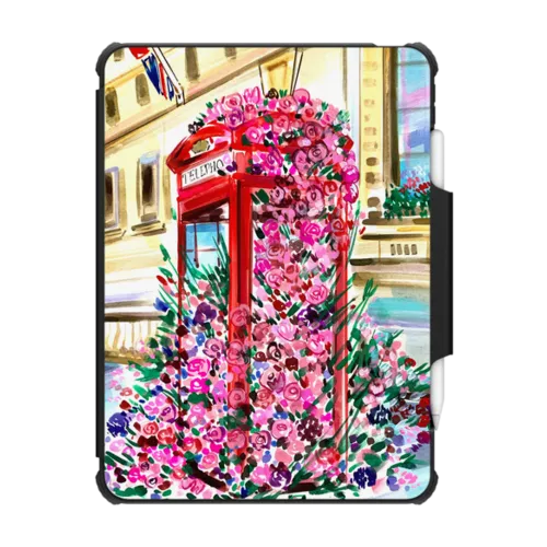 London in Bloom | iPad Pro 11-inch (3rd/4th gen) / iPad Impact Folio Case / Black | Image 1