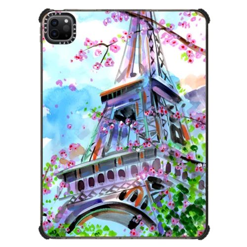 Paris Au Printemps | iPad Pro 11-inch (3rd/4th gen) / iPad Impact Case / Black | Image 1