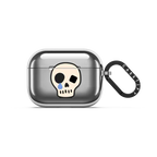 SKULL BULB AIRPODS CASE BY SUE TSAI | AirPods Pro 3 / Earbuds Mirror Case / Silver | Image 1