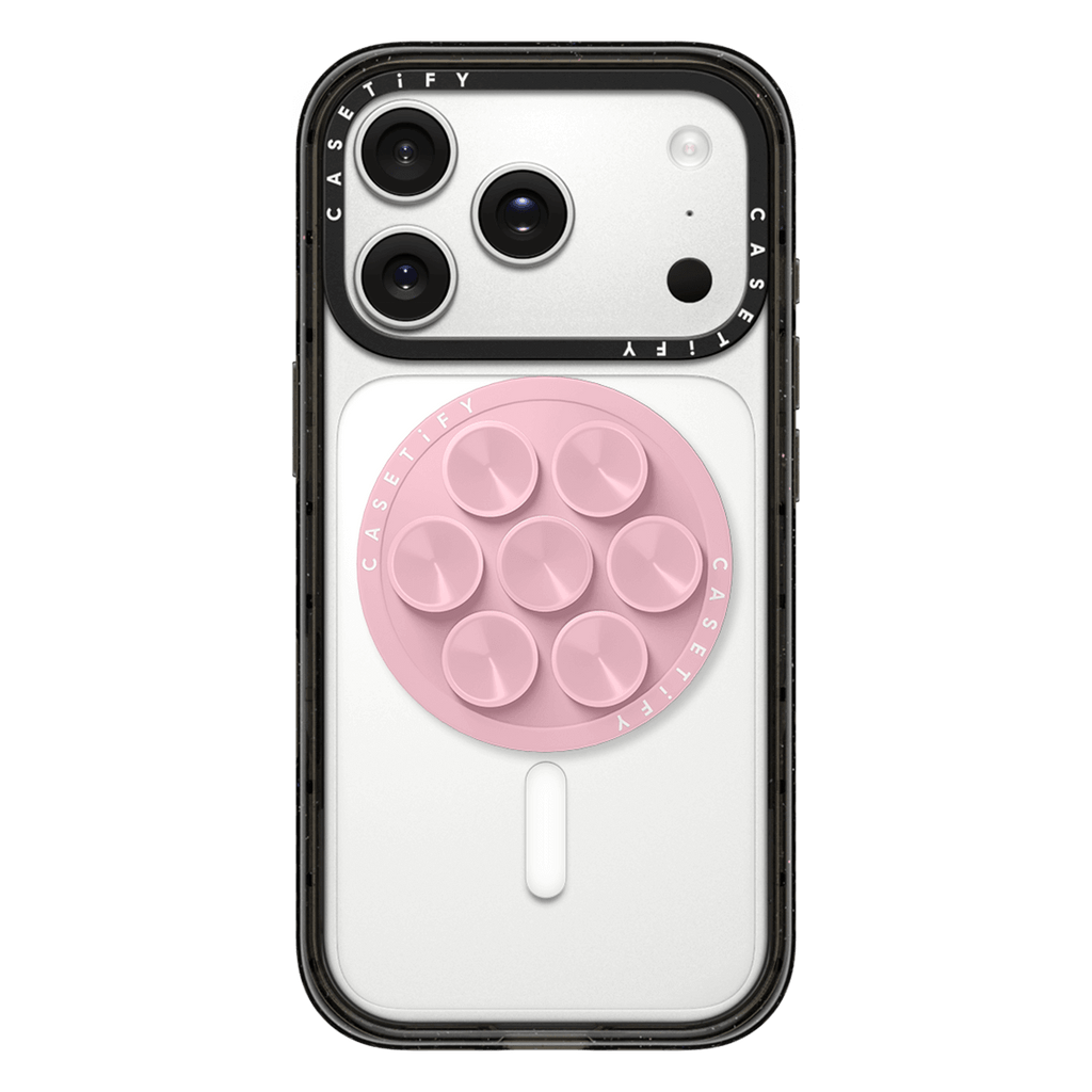 Snappy Snap & Stick Grip Stand MagSafe Compatible - Pink | Image 1