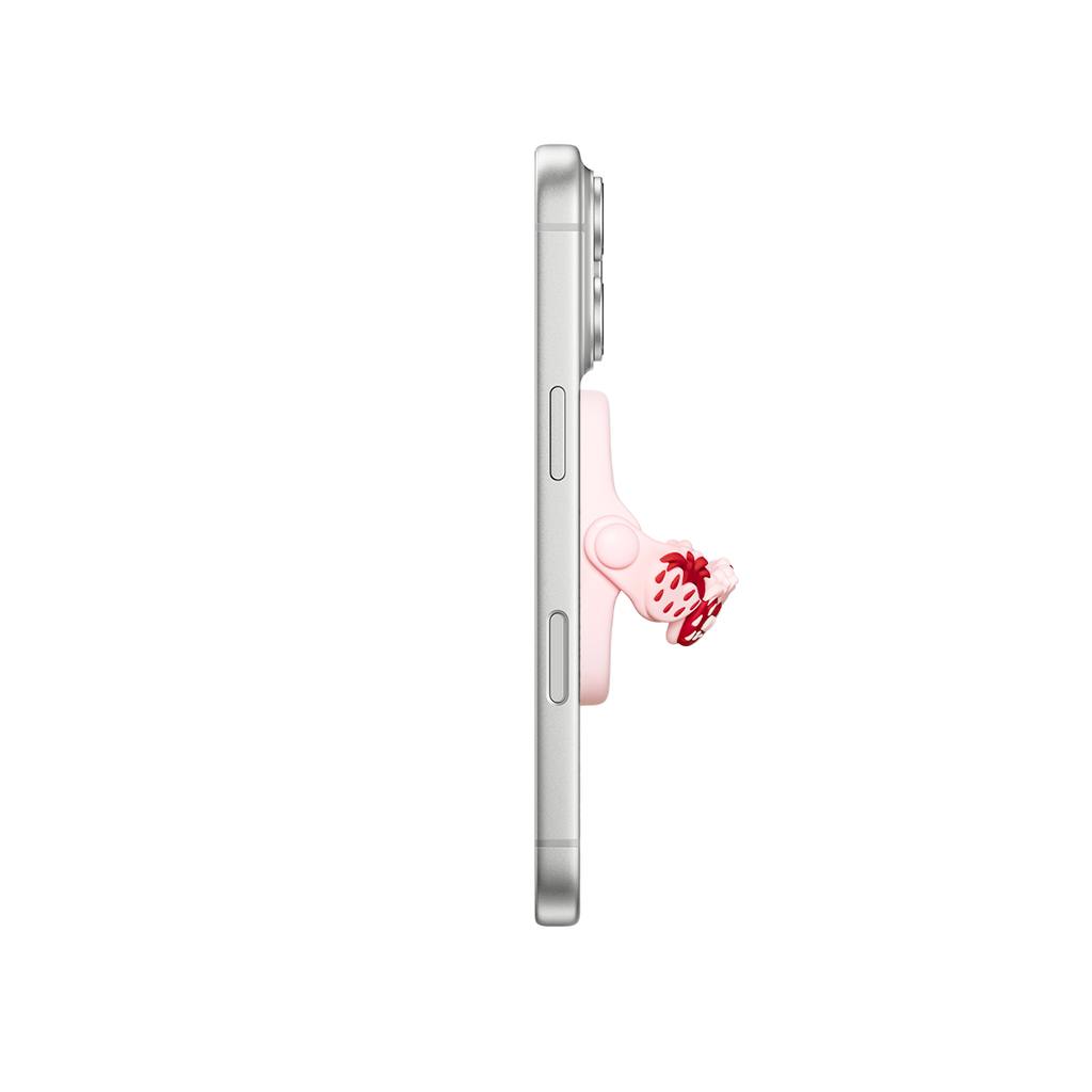Snappy Loop Grip MagSafe Compatible - Pink Strawberries