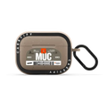 Airport Luggage Tag - Issue 2 - MUC | AirPods Pro 2 / Earbuds Bounce Case / Matte Taupe | Image 1