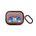 Airport Luggage Tag - Issue 2 - EDI | AirPods Pro 2 / Earbuds Bounce Case / Matte Dusty Rose | Image 1