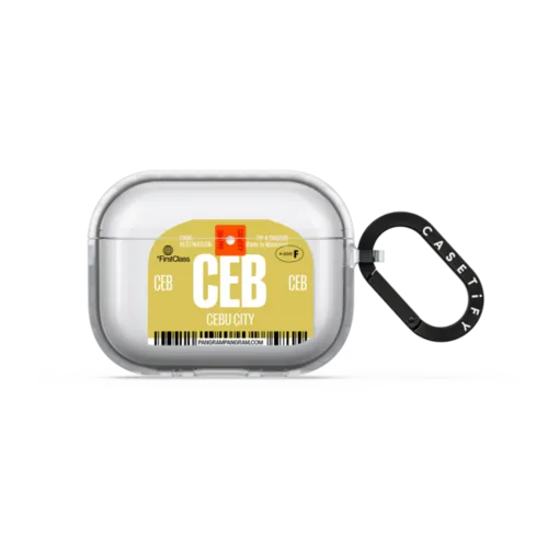 Airport Luggage Tag - Issue 2 - CEB | AirPods Pro 3 / Earbuds Impact Case / Frost | Image 1