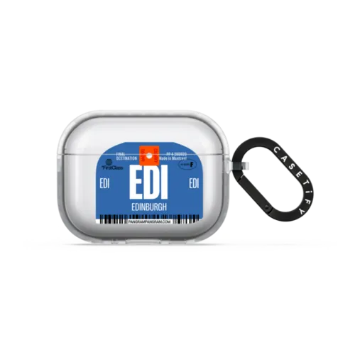 Airport Luggage Tag - Issue 2 - EDI | AirPods Pro 3 / Earbuds Impact Case / Frost | Image 1