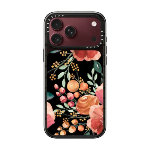 Clear 2 Vintage Posh iPhone case | iPhone 18 Pro Max / Impact Case MagSafe Compatible - Glossy / Glossy Black | Image 1