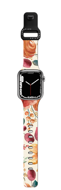 Ivory Vintage Posh Apple watch band | Apple Watch Series 7-9 (45mm) / Impact Band / Black | Image 1