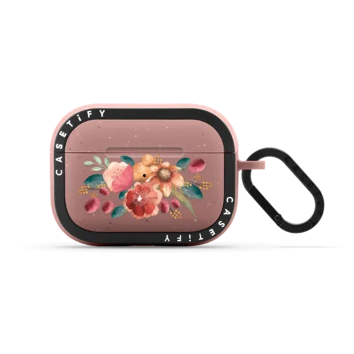 Vintage Posh 5 AirPods Pro case | AirPods Pro 2 / Earbuds Bounce Case / Matte Dusty Rose | Image 1