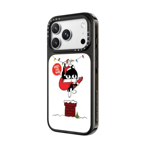 HO HO HO! | iPhone 18 Pro Max / Impact Case MagSafe Compatible - Glossy / Glossy Black | Image 2
