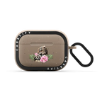 Leopard with peonies | AirPods Pro 2 / Earbuds Bounce Case / Matte Taupe | Image 1