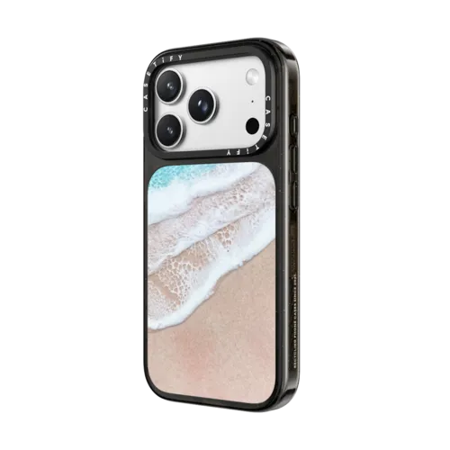 Lanikai Iphone Case by Ann Upton | iPhone 18 Pro Max / Impact Case MagSafe Compatible - Glossy / Glossy Black | Image 2