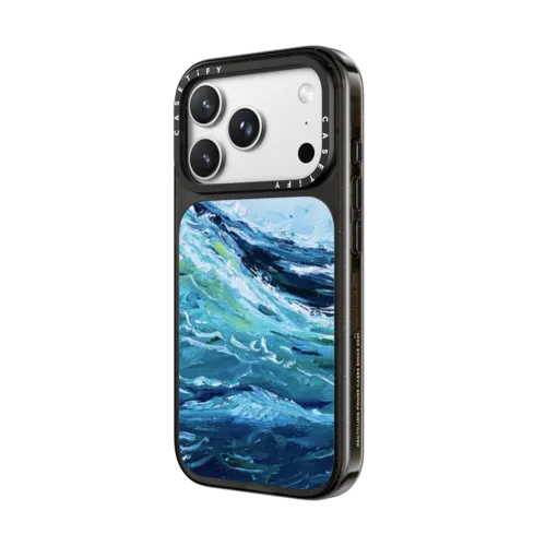 Tide Iphone Case By Ann Upton | iPhone 18 Pro Max / Impact Case MagSafe Compatible - Glossy / Glossy Black | Image 2