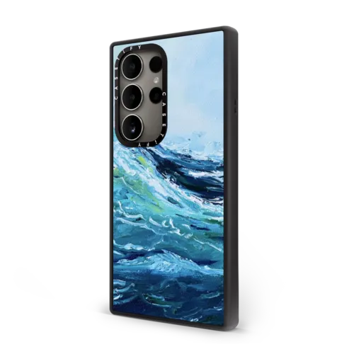 Tide Iphone Case By Ann Upton | Galaxy S24 Ultra / Impact Case / Matte Black | Image 2