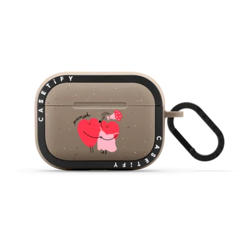 Married Heart | AirPods Pro 2 / Earbuds Bounce Case / Matte Taupe | Image 1